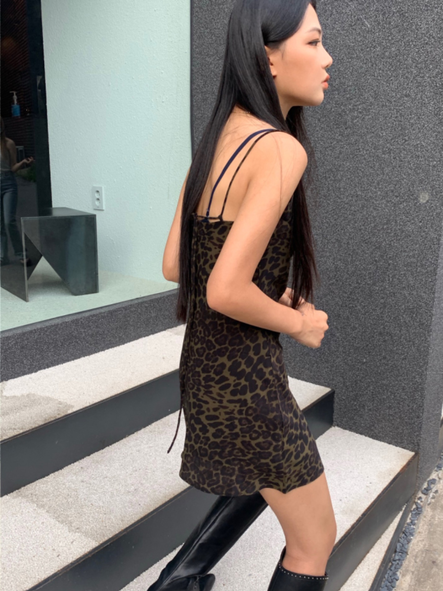 Leopard mini dress